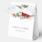 Elegant Christmas Winter Floral フェイバーボックス (正面)
