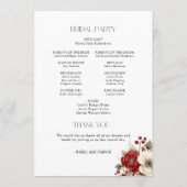 Elegant Christmas Winter Floral プログラム (裏面)