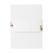 Elegant Christmas Winter Floral 招待状ベリーバンド (裏面例)