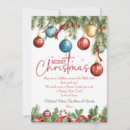 Elegant Christmas Winter Tree シーズンカード