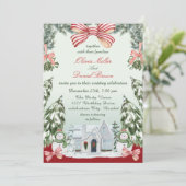 Elegant Christmas Winter Wedding 招待状 (スタンド正面)