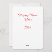 Elegant Christmas Wreath Invitation 招待状 (裏面)