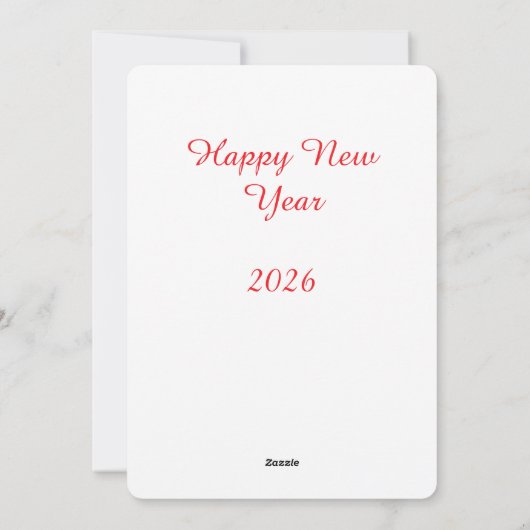 Elegant Christmas Wreath Invitation 招待状 (裏面)