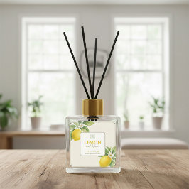 Elegant Citrus Reed Diffuser Sticker スクエアシール