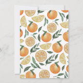 Elegant Citrus Wedding | Italian Garden Orange 招待状 (裏面)