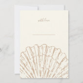 Elegant Clamshell Wishes For Baby Beige Shower Gam (裏面)