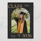 Elegant Class of 2026 Graduation Invite 招待状 (正面)
