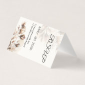 Elegant Classic Beige Magnolia RSVP Card (正面)
