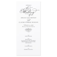 Elegant Classic Black & White Calligraphy Wedding