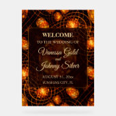 Elegant Classic Boho Modern Gold #901 Wedding アクリルサイン (正面)