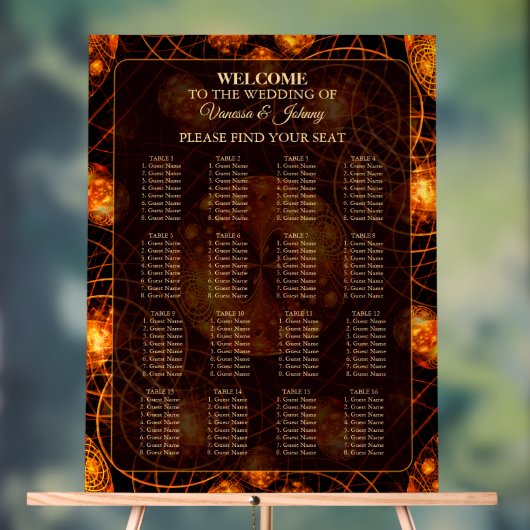 Elegant Classic Boho Modern Gold #901 Wedding アクリルサイン (ニュートラル)