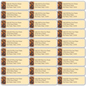 Elegant Classic Boho Modern Gold #901 Wedding シール (正面)