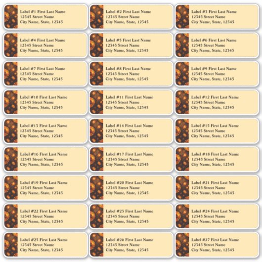 Elegant Classic Boho Modern Gold #901 Wedding シール (正面)