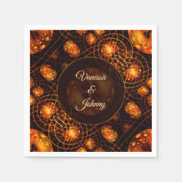 Elegant Classic Boho Modern Gold #901 Wedding スタンダードカクテルナプキン