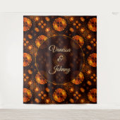 Elegant Classic Boho Modern Gold #901 Wedding タペストリー (正面)