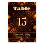 Elegant Classic Boho Modern Gold #901 Wedding テーブルナンバー (裏面)