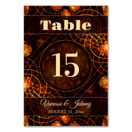 Elegant Classic Boho Modern Gold #901 Wedding テーブルナンバー