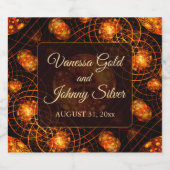 Elegant Classic Boho Modern Gold #901 Wedding ビールラベル (シングルラベル)