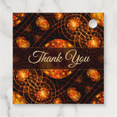 Elegant Classic Boho Modern Gold #901 Wedding フェイバータグ (裏面)