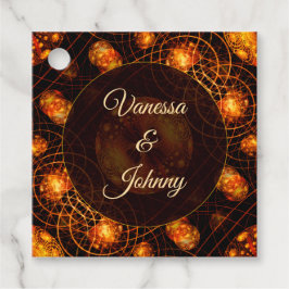 Elegant Classic Boho Modern Gold #901 Wedding フェイバータグ