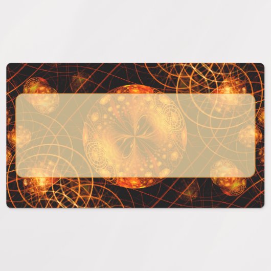 Elegant Classic Boho Modern Gold #901 Wedding ラベル (デザイン1)