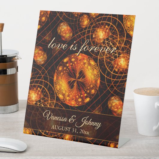 Elegant Classic Boho Modern Gold #901 Wedding 台座サイン (インサイチュ)