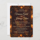 Elegant Classic Boho Modern Gold #901 Wedding 招待状 (正面)