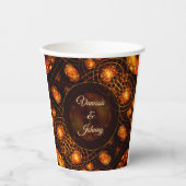 Elegant Classic Boho Modern Gold #901 Wedding 紙コップ (正面)