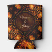 Elegant Classic Boho Modern Gold #901 Wedding 缶クーラー (裏面)