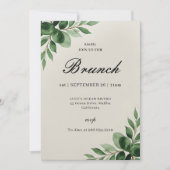 Elegant Classic Brunch Invitation シーズンカード (正面)