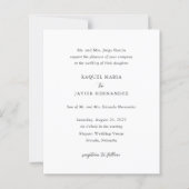 Elegant Classic Budget Wedding Invitation (正面)