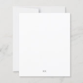 Elegant Classic Budget Wedding Invitation (裏面)