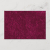 Elegant Classic Burgundy Berry Wedding Dress Code エンクロージャーカード (裏面)