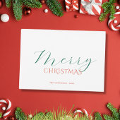 Elegant classic calligraphy script christmas Card シーズンカード