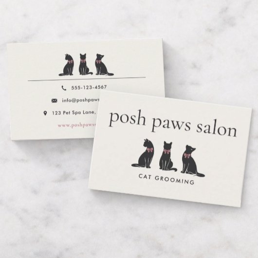 Elegant Classic Cat Grooming 名刺