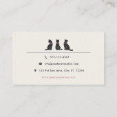 Elegant Classic Cat Grooming 名刺 (裏面)