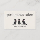 Elegant Classic Cat Grooming 名刺 (正面)