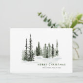 Elegant Classic Christmas Winter Forest シーズンカード (スタンド正面)
