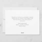 Elegant Classic Christmas Winter Forest シーズンカード (裏面)