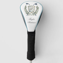 Elegant Classic Custom Monogram Golf Crest ゴルフヘッドカバー