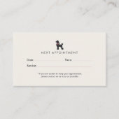 Elegant Classic Dog Groomer Appointment 予約カード (正面)