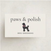 Elegant Classic Dog Groomer | Editable 名刺