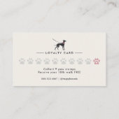 Elegant Classic Dog Walker | Dog Walking ロイヤリティカード (裏面)