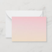 Elegant Classic Funeral Memorial Thank You ノートカード (裏面)