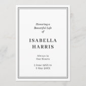 Elegant Classic Funeral Service Design プログラム (正面)