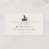 Elegant Classic Mobile Dog Groomer 名刺 (裏面)