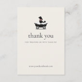 Elegant Classic Mobile Dog Groomer Insert | サンキューカード (正面)