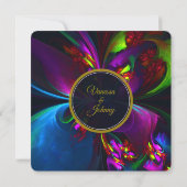 Elegant Classic Modern Floral Pattern #902 Wedding (裏面)