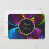 Elegant Classic Modern Floral Pattern #902 Wedding (裏面)