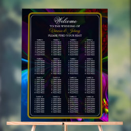 Elegant Classic Modern Floral Pattern #902 Wedding アクリルサイン